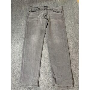 Lucky Brand 221 Original Straight Jeans Mens 40x32 Gray Charcoal Wash Denim